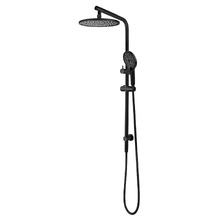Irvine Round Twin Shower Set with 3-Function Hand Shower